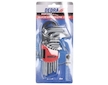 DEDRA 06F200 Imbusové klíče krátké, 1,5 – 10 mm, sada 9 ks, CRV
