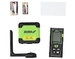 DEDRA MC0920 Křížový laser zelený + laserový dálkoměr 40 m – set
