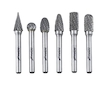 Stopkové frézy na kov 6 ks sada, stopka 6 mm, karbid wolframu