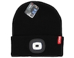 Zimní čepice se svítilnou, černá barva, univerzální velikost