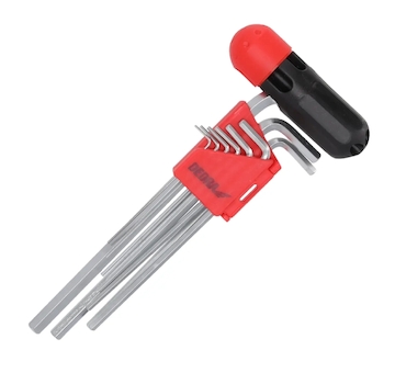 DEDRA 0652 Imbusové klíče CrV, 9ks