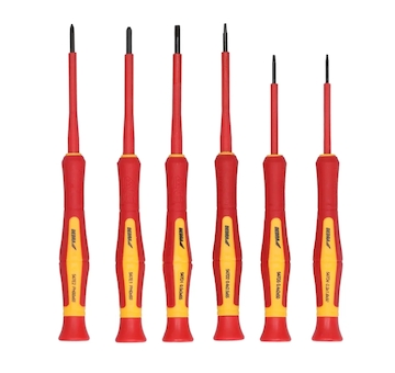 DEDRA 06B040 Sada přesných izolovaných šroubováků 6 ks