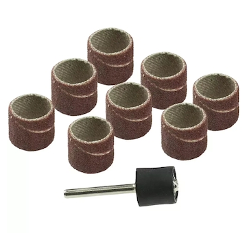 DEDRA 08T601 Brusný pás 12,7 mm, K60, K120, sada 9 ks (8+1 trn 3,2 mm)