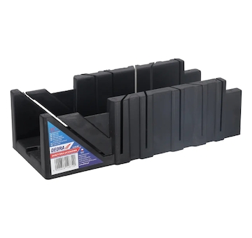 DEDRA 1239-04 Plastový přípravek na řezání úhlů 295 x 80 x 70 mm (3,5