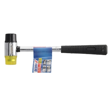 DEDRA 13M290 Klempířské kladívko 35 mm, hlava guma / plast, ocelová rukojeť