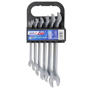 DEDRA 1408 Klíč plochý CrV sada 6 ks 6 - 17