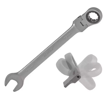 DEDRA 14GP49 Klíč plochý 15 mm CrV, račna-kloub