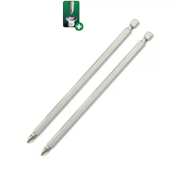 DEDRA 18A05PZ23-02 Šroubovací bity ploché Pozidriv PZ2 x 150 mm, 2 ks blistr