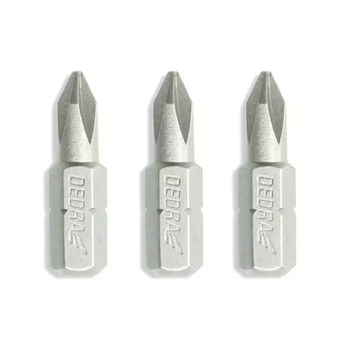 DEDRA 18A07S02 Sada šroubovacích bitů Phillips PH1/2/3 x 25 mm, blistr