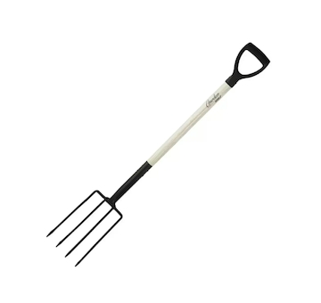 DEDRA 80C017 Rycí vidle, dřevěná násada, plastová rukojeť D 120cm