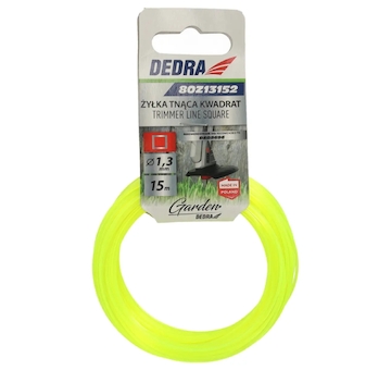 DEDRA 80Z13152 Řezná struna čtverec 1,3 mm x 15 m
