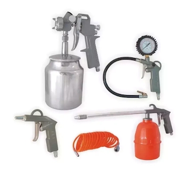 DEDRA A533010 Sada 5 ks pneumatického příslušenství