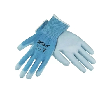 DEDRA BH1009R08 Ochranné rukavice PU velikost 8