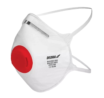 DEDRA BH1082-002 Protiprašný respirátor s 1 ventilem, FFP2 2 ks