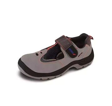 DEDRA BH9D2-39 Bezpečnostní sandály D2, nubuk PU, velikost: 39, kat. S1 SRC