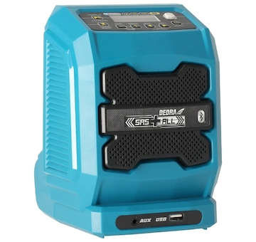 DEDRA DED7005 Akumulátorové rádio bluetooth, USB slot 18V