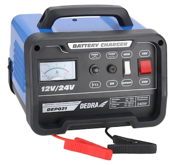 DEDRA DEP021 Nabíječka s funkcí rychlého nabíjení 12/24V 25-180Ah