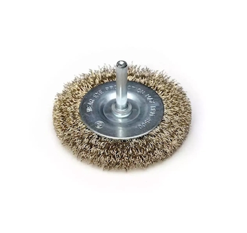 DEDRA F31-100 Kartáč drátěný okružní mosazný 100 mm s trnem