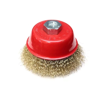 DEDRA F36-100 Kartáč drátěný čelní mosazný 100 mm, závit M14