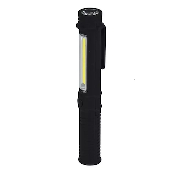 DEDRA L1004 Baterka 1.5 W COB LED + 1 W LED, pen, s bateriemi