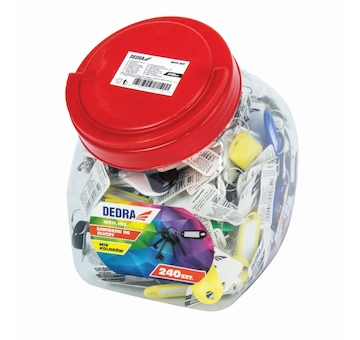 DEDRA M311.105 Přívěšek na klíče mix barev