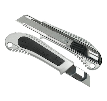 DEDRA M9017 Nůž 18 mm kovový + guma, břit odlamovací