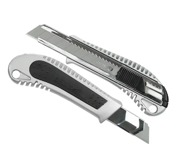 DEDRA M9017P Nůž 18 mm kovový + guma, břit odlamovací