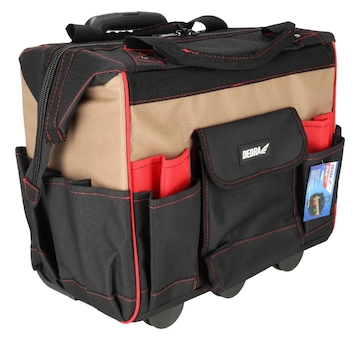 DEDRA N0050 Montérská brašna na kolečkách, teleskopická rukojeť 45x25x42cm