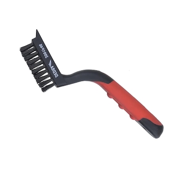 Drátěný kartáč 5řadý, nerezový, 180 mm, dvoumateriálová rukojeť