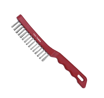 Kartáč drátěný 4řadý, plastová rukojeť