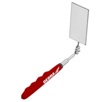 Kontrolní zrcátko 50x90mm, teleskopické 295-750mm, obdélníkové