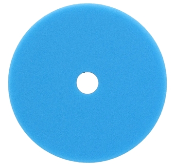 Leštící houba se suchým zipem měkká 125mm tl. 25mm (modrá)