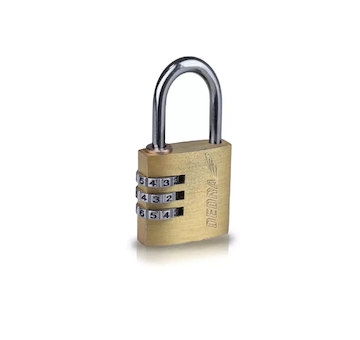 Mosazný kódový visací zámek 25 mm