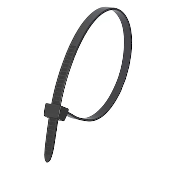 Nylonové zipové pásky černé