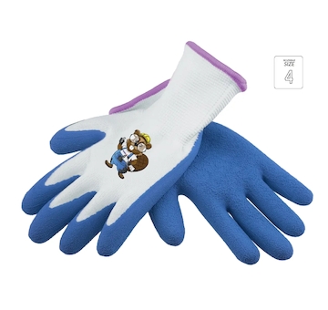 Ochranné rukavice latexové, KIDS zpěněný latex, vel.4