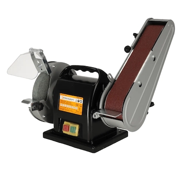 PANSAM A067140 Stolní bruska 200W,150x20mm s páskou