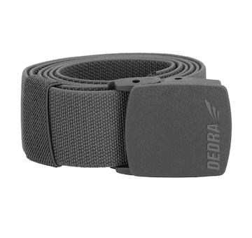 Pásek na kalhoty 120cm, elastický, přezka - bez kovu, šedý 