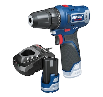 Sada 12V DED7330 vrtačka-šroubovák+DED7302 nabíječka+DED7320 2,0Ah 