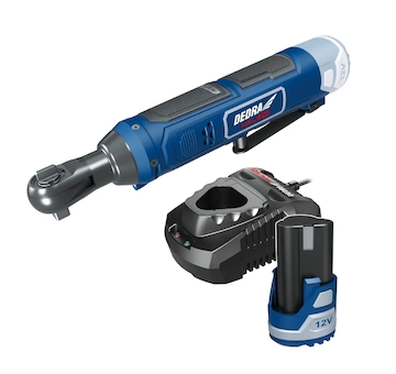 Sada 12V DED7334 ráčnový klíč+Nabíječka DED7302+DED7320 2,0Ah 