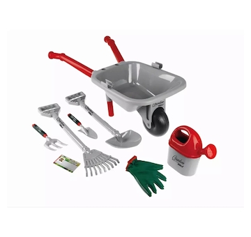 Sada hraček malého zahradníka s trakařem