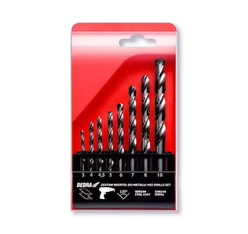 Sada vrtáků na kov 6 ks;HSS; Ocel 4341;135°; 3*61,4*75,4.5*80,5*86,6*93,7*109,8*117,10*133 mm