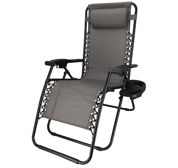Skládací lehátko, vícepolohové ZERO GRAVITY 157x65x107 cm