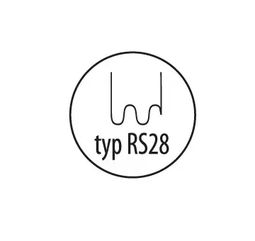 Svorky na plast typ RS28, 0.8mm, velká vlna, 100 ks