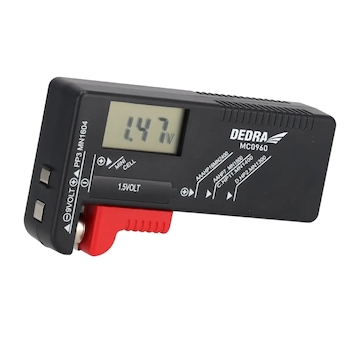 Tester baterií 1,5V, 9V