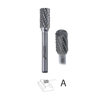 Válcová stopková fréza A 6x16mm, stopka 6mm