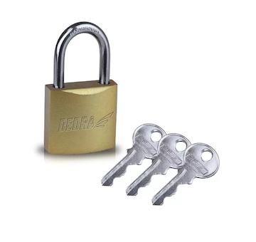 Visací zámek s měděným povrchem 30 mm