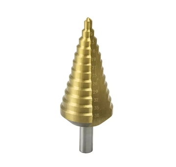 Vrták stupňovitý 6-38mm, HSS, TiN