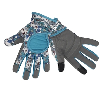 Zahradní rukavice, květinový potisk, velikost 9