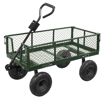 Zahradní vozík se síťkou 96x50x80 cm