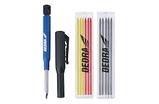 Automatická tužka s 1+12 ks tužek, 6x černá, 3x žlutá, 3 x červená ořezávátko